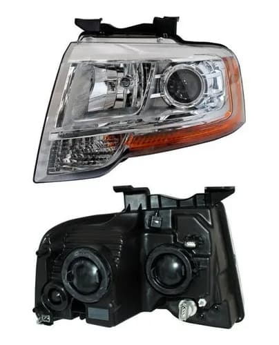 Faro Ford Expedition 2015-2017 Fondo Cromada Con Lupa Izquierdo