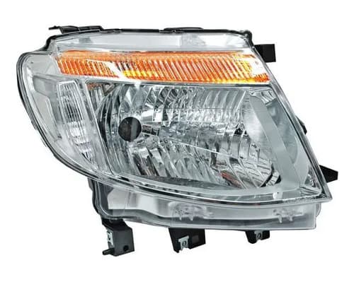 Faro Ford Ranger 2013-2016 Fondo Cromado Sin Motor Derecho