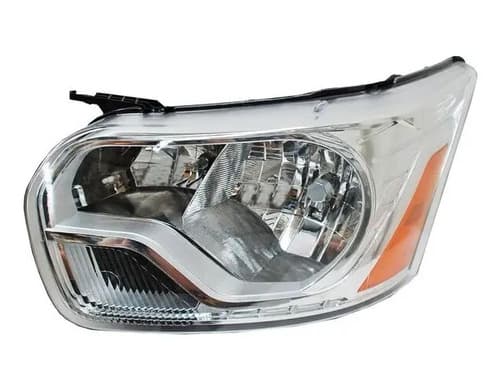 Faro Ford Transit 2014-2015 Fondo Cromado Izquierdo