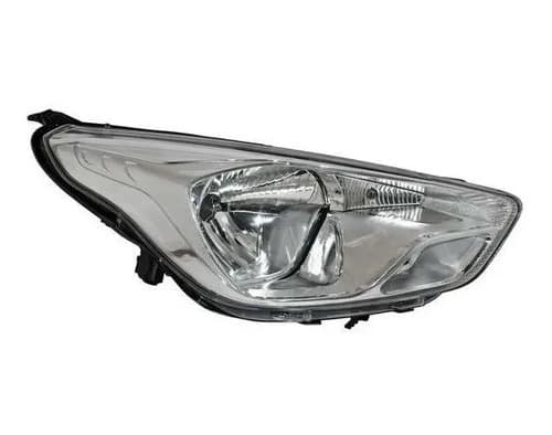 Faro Ford Figo 2016-2018 Fondo Cromado Con Motor Derecho