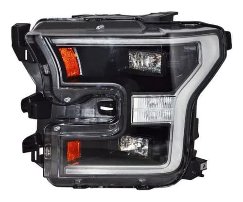 Faro Ford Lobo 2015-2017 Fondo Negro Leds Izquierdo
