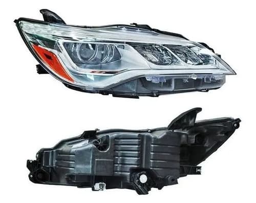 Faro Toyota Camry 2015-2017 Fondo Cromado Leds Derecho