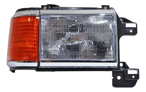 Faro Ford F-150/Lobo 1987-1991 Con Cromo Con Base Con Cuarto Derecho
