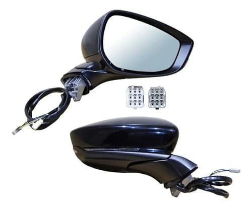 Espejo Mazda 3 2019-2026 Electrico Para Pintarar Con Direccional Con Memoria Con Sensor Punto Ciego Con Desempañante Derecho