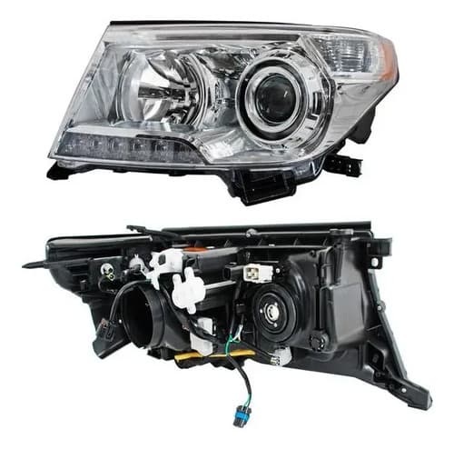 Faro Toyota Land Cruiser 2013-2016 Para Xenon Con Leds Electrico Con Motor Izquierdo