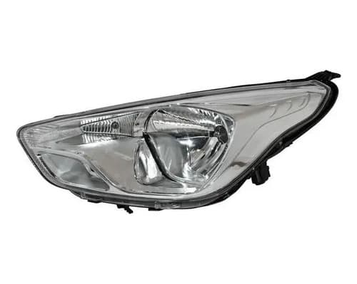 Faro Ford Figo 2016-2018 Fondo Cromado Con Motor Izquierdo