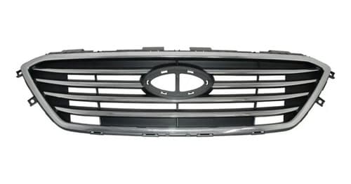 Parrilla Para Hyundai Sonata 2015-2017 Lineas Cromadas Sin Control Cruzero