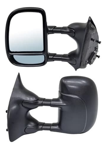 Espejo Ford F-350 Lariat/Harley/King Ranch 1999-2007 Manual Negro Telescopico Izquierdo