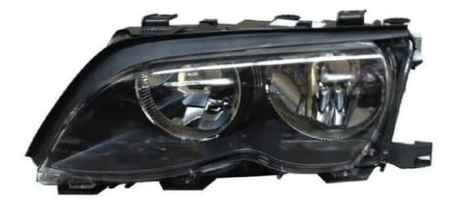 Faro Bmw Serie 3 2002-2005 Fondo Negro Izquierdo