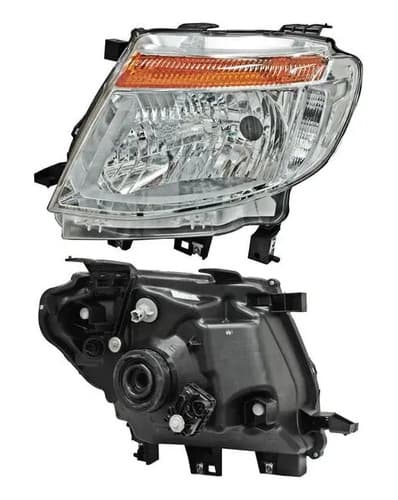 Faro Ford Ranger 2013-2016 Fondo Cromado Con Motor Izquierdo