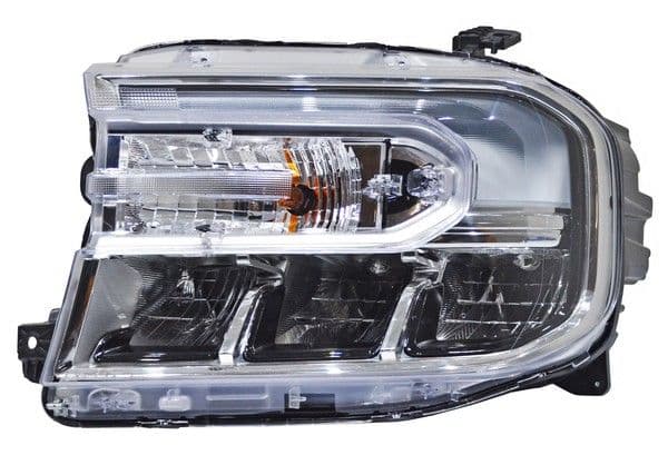 Faro Ford Maverick 2022-2024 Leds Con Luz De Dia Fondo Cromo Izquierda
