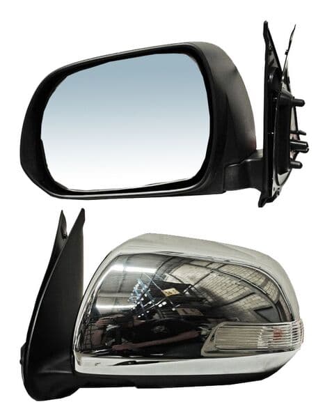 Espejo Toyota Hilux 2012-2015 Electrico Con Direccional Cromo 5 Pines Izquierda