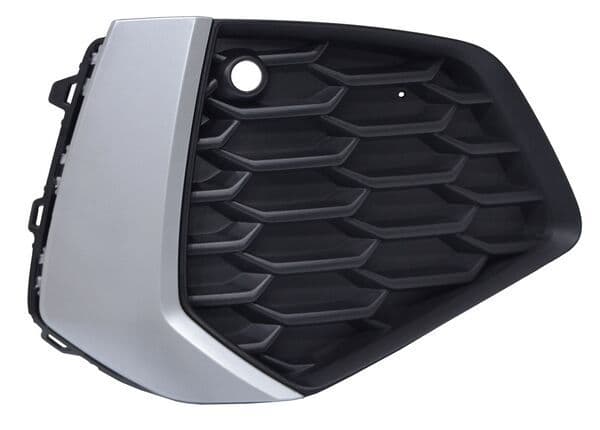 Rejilla Audi A3 2022 2023 2024 S-Line Sin Faro Niebla Con Hoyo Para Sensor Filo Plata Der