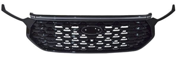 Parrilla Ford Territory 2023-2025 Con Moldura Negra Con Hoyo Para Camara