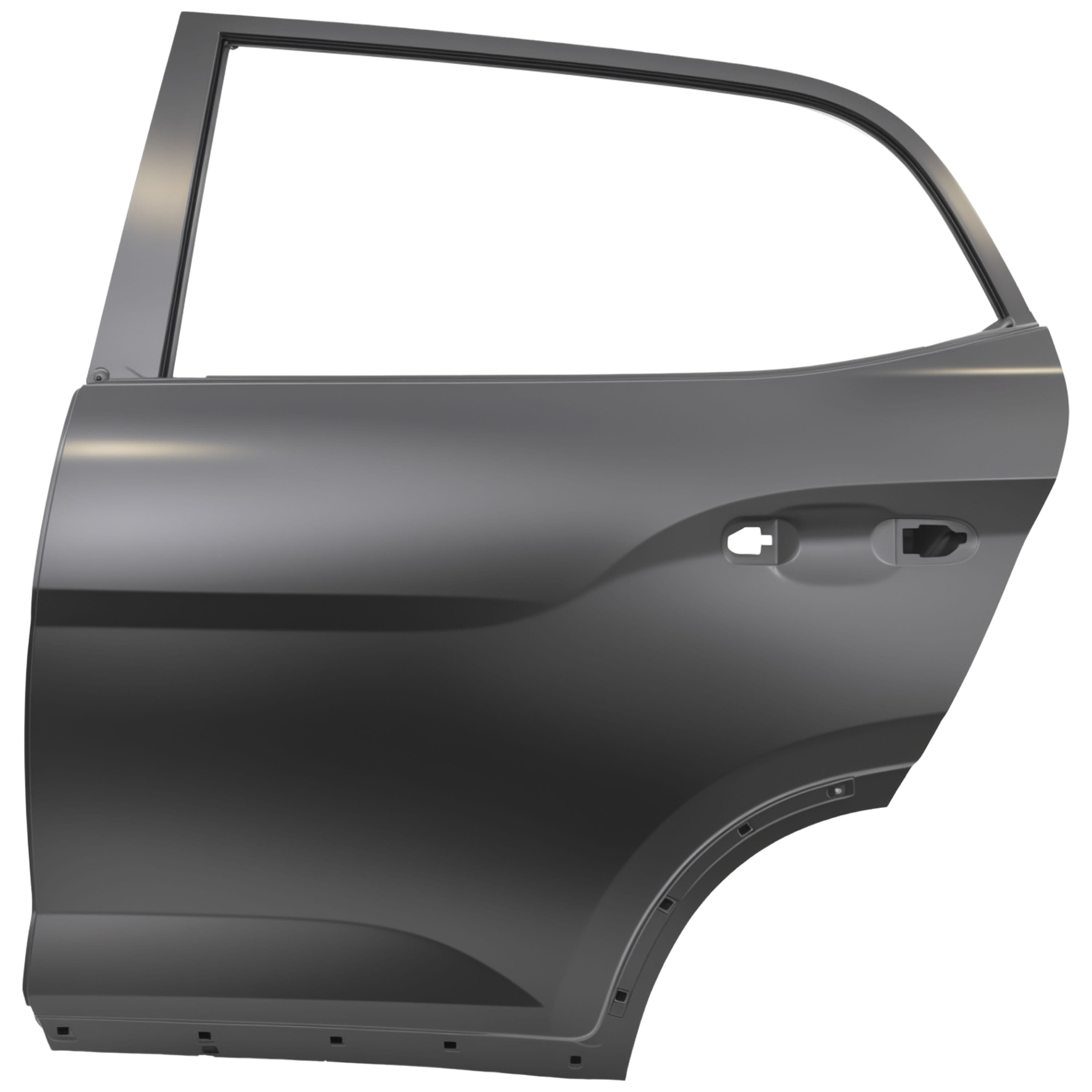 Puerta Trasera Izquierda Hyundai Creta 2021-2025 Lámina Con Hoyo Para Moldura