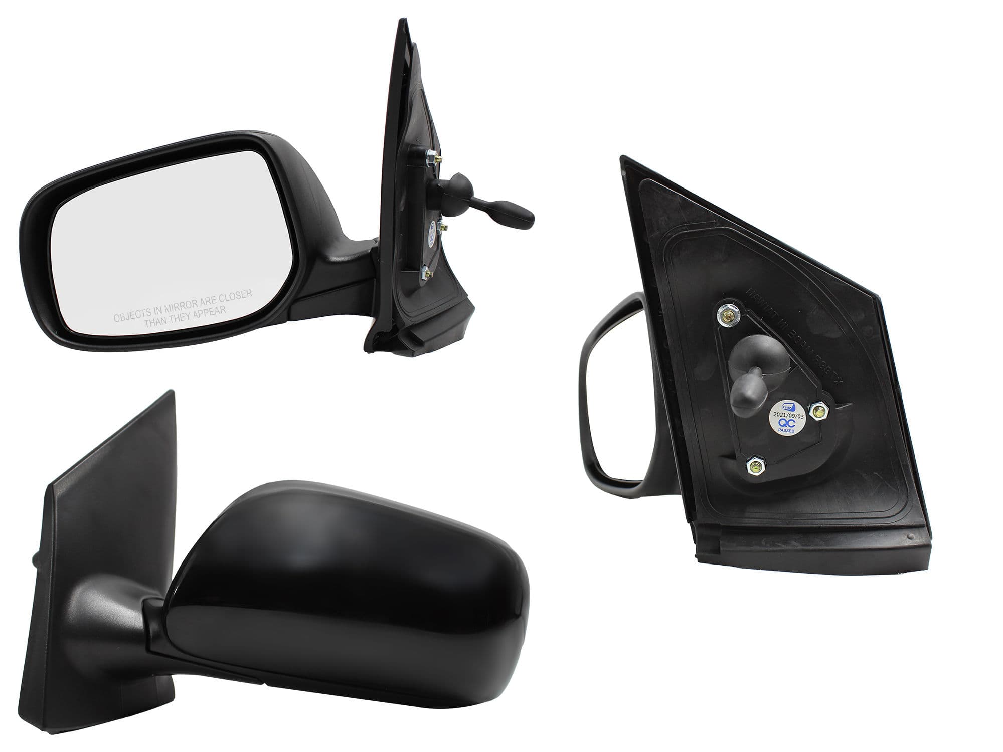Espejo Izquierdo Toyota Yaris Sedan 2006-2015 Manual Con Control Para Pintar