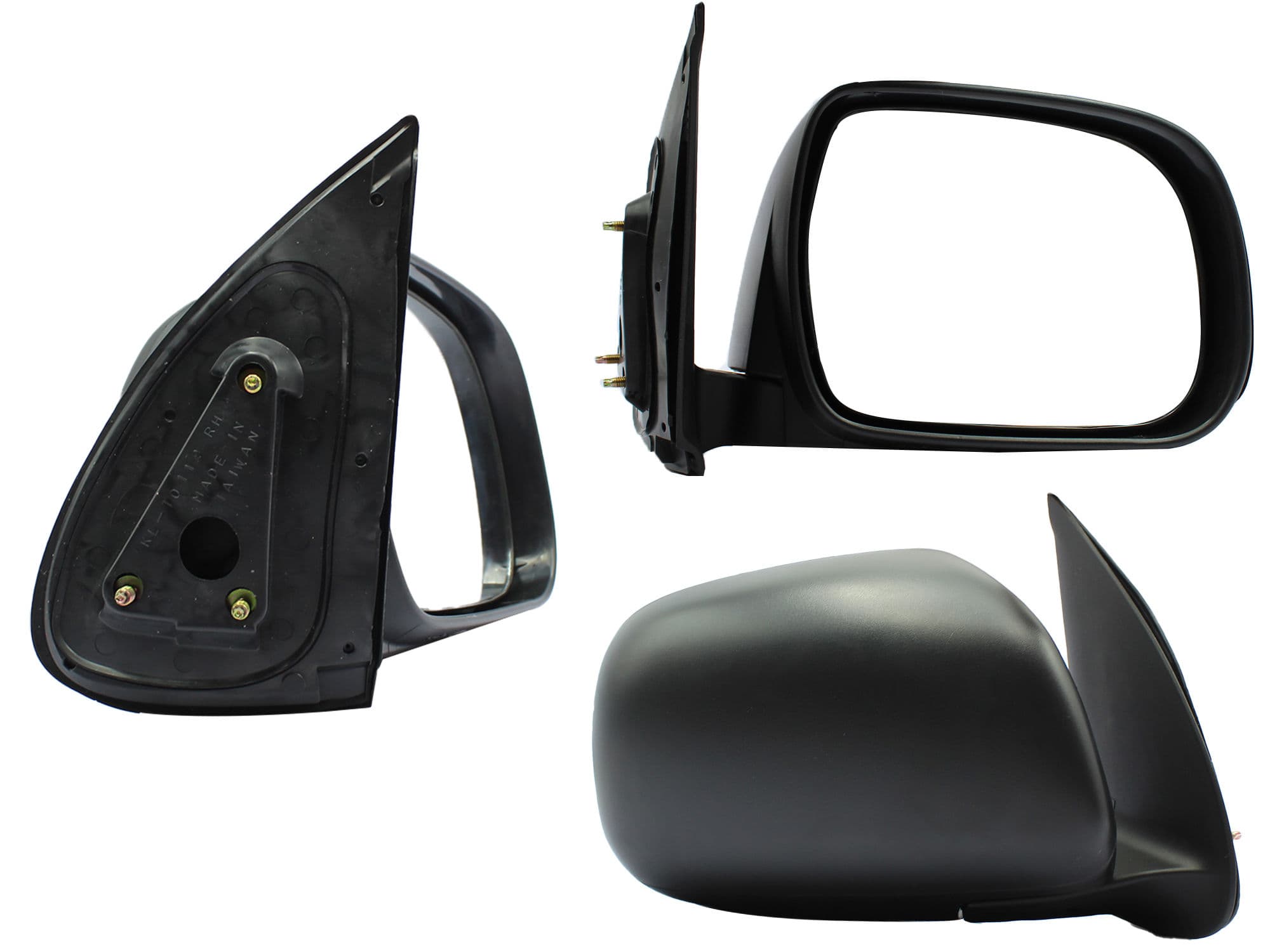 Espejo Derecho Toyota Hilux 2006-2011 Manual Sin Control Negro Poroso