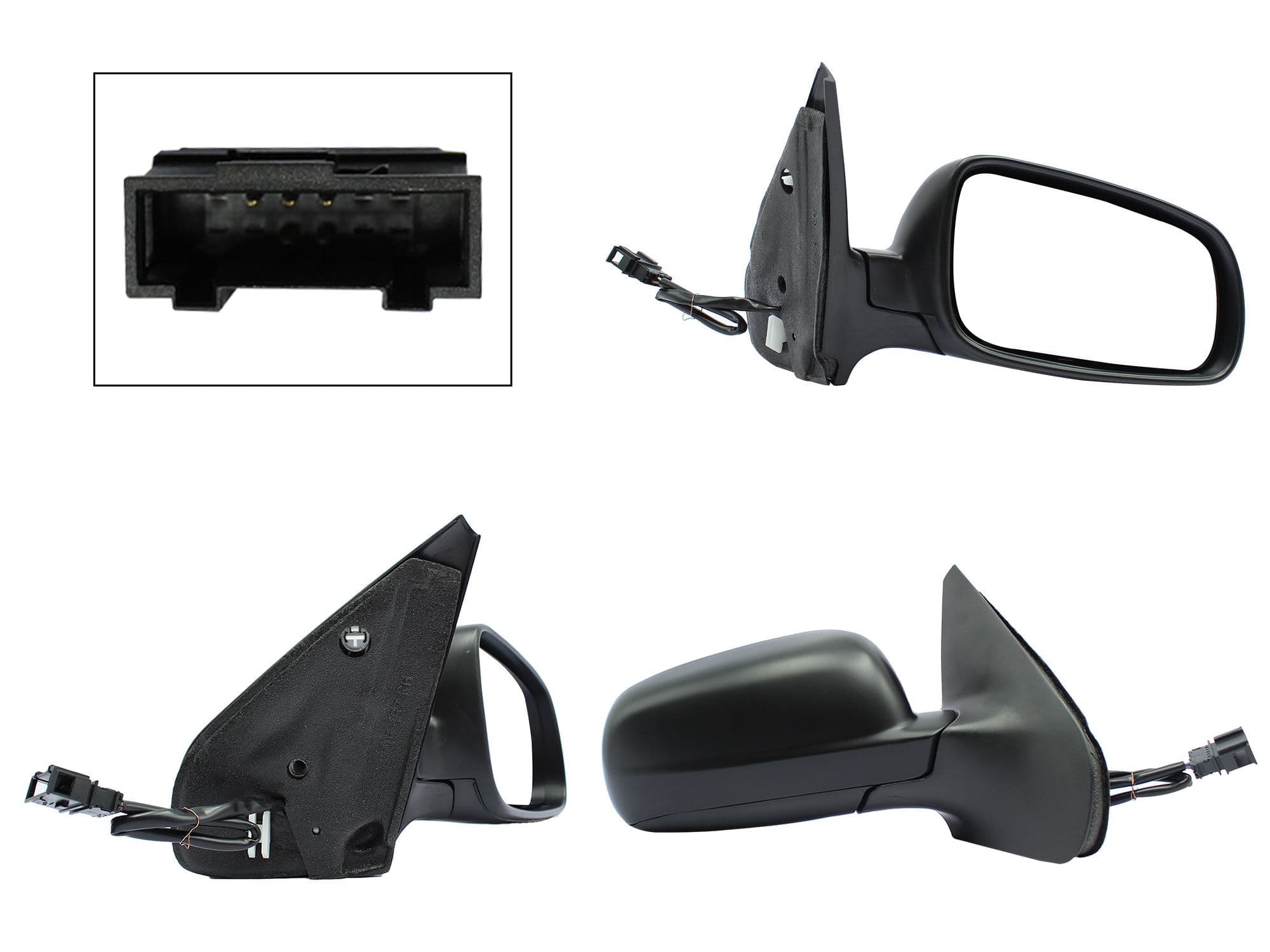 Espejo Derecho Volkswagen Jetta/golf A4/clasico 1999-2015 5 Pines Eléctrico Para Pintar
