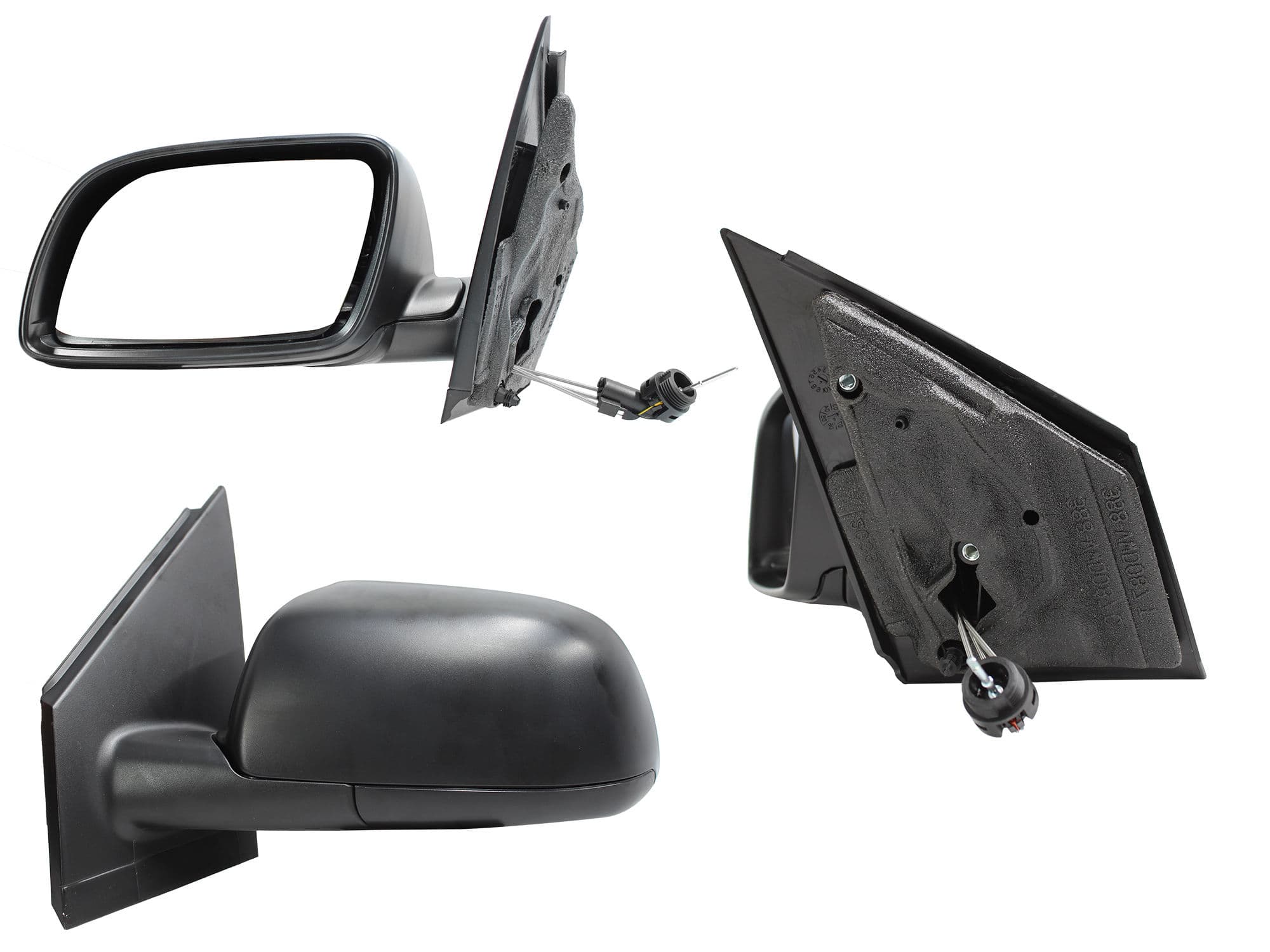 Espejo Izquierdo Volkswagen POLO 2003-2007 Manual Con Control Negro Poroso