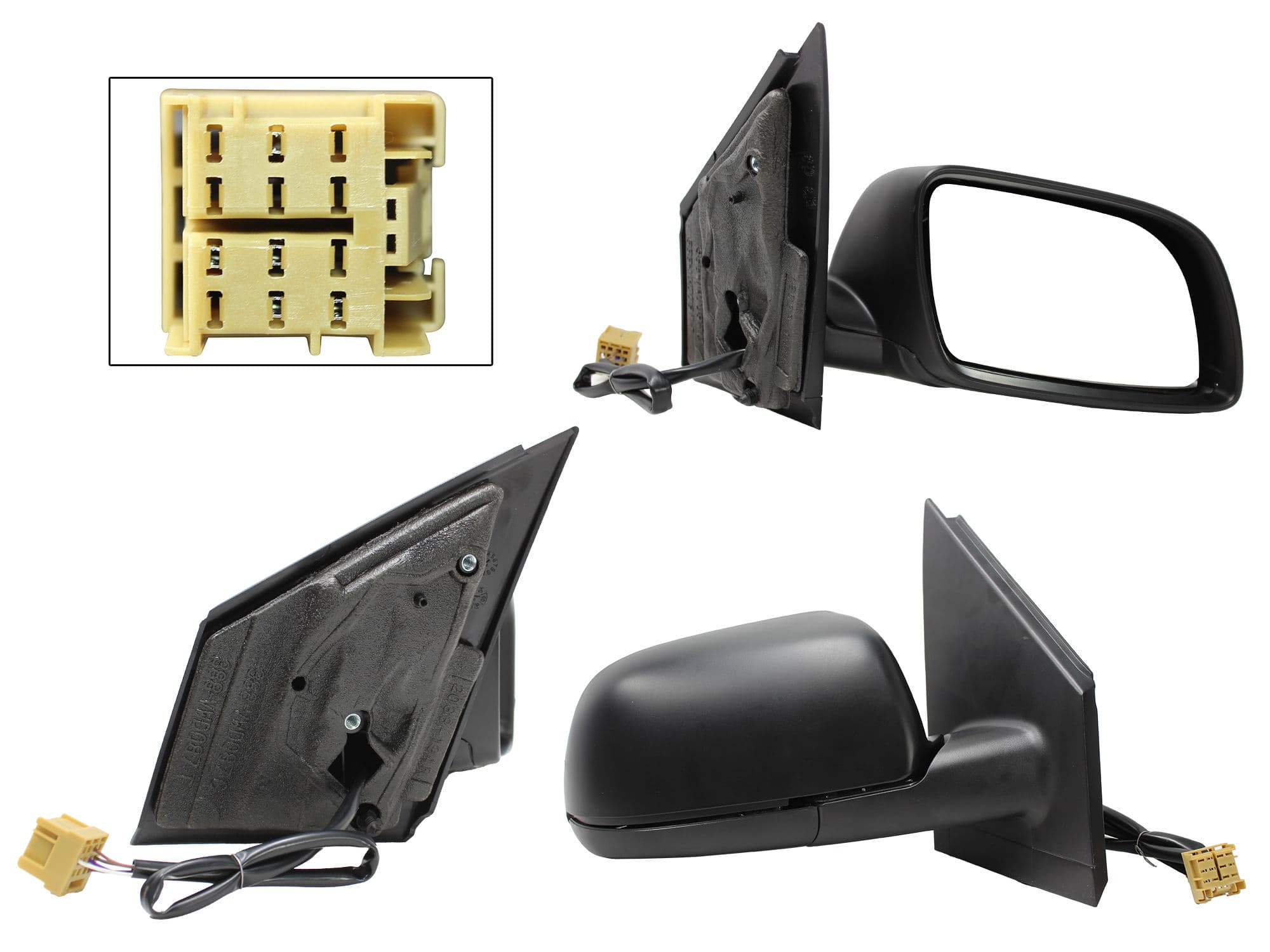 Espejo Derecho Volkswagen POLO 2003-2007 5 Pines Eléctrico Para Pintar