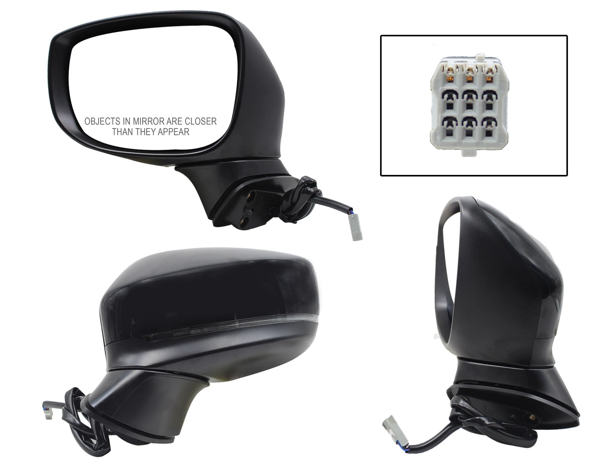 Espejo Izquierdo Mazda CX-5 2018-2025 5 Pines Con Luz Direccional Eléctrico Para Pintar