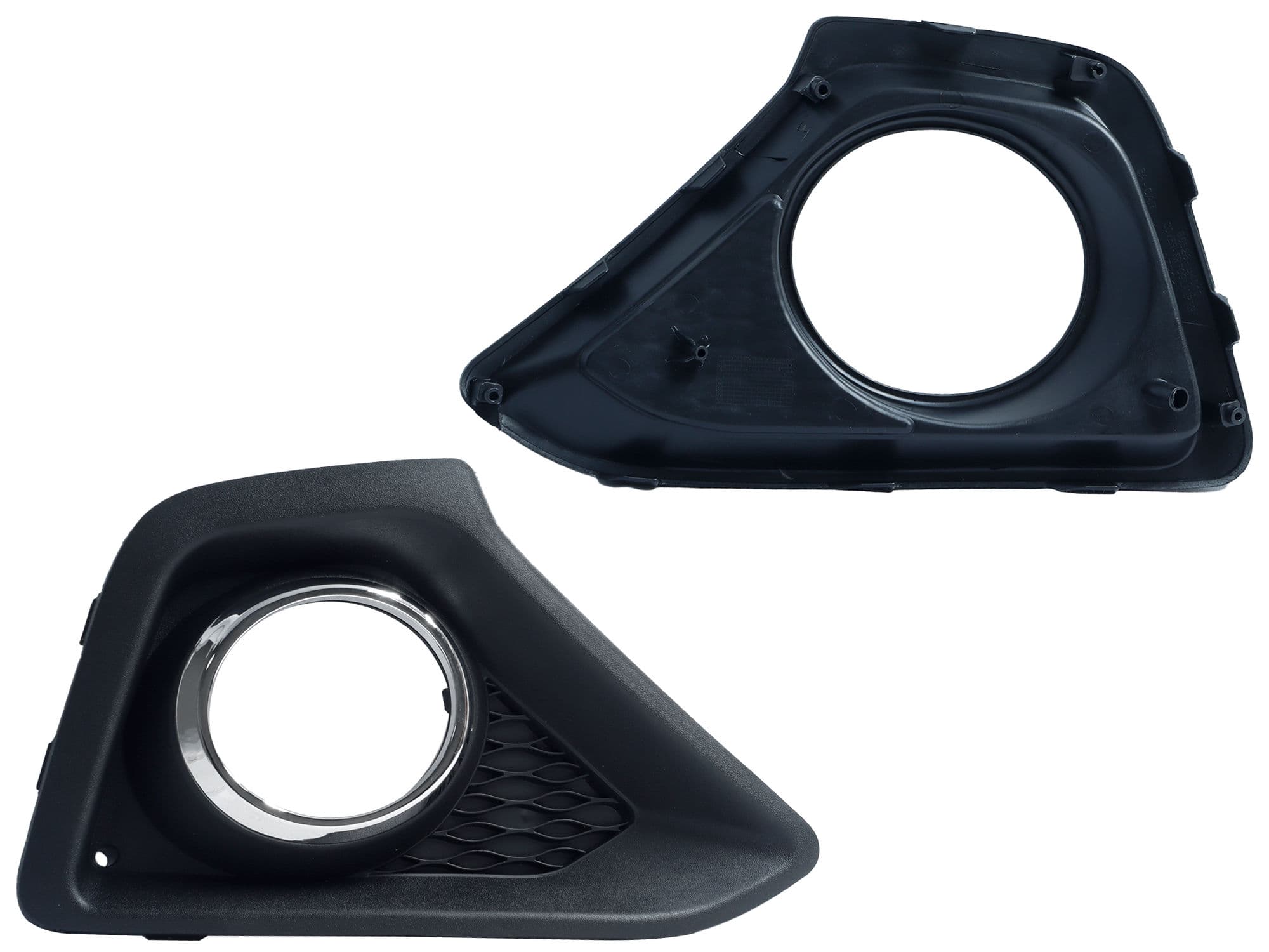 Rejilla Derecha Hyundai Grand I-10 4 y 5 Puertas 2015-2017 Con Hoyo Para Faro Con Aro Cromado