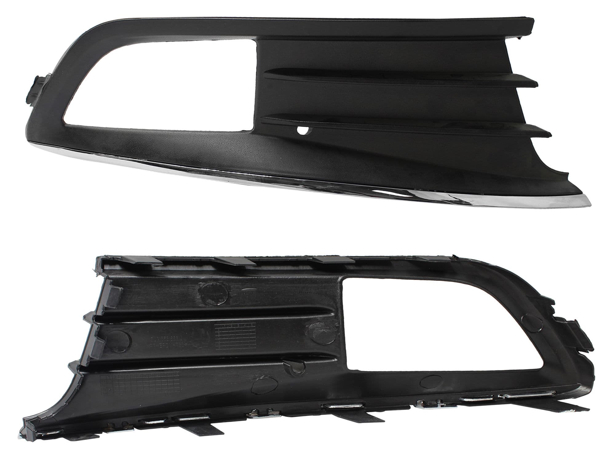 Rejilla Derecha Volkswagen GOL 4 y 5 Puertas 2013-2016 Con Hoyo Para Faro Con Filo Cromado