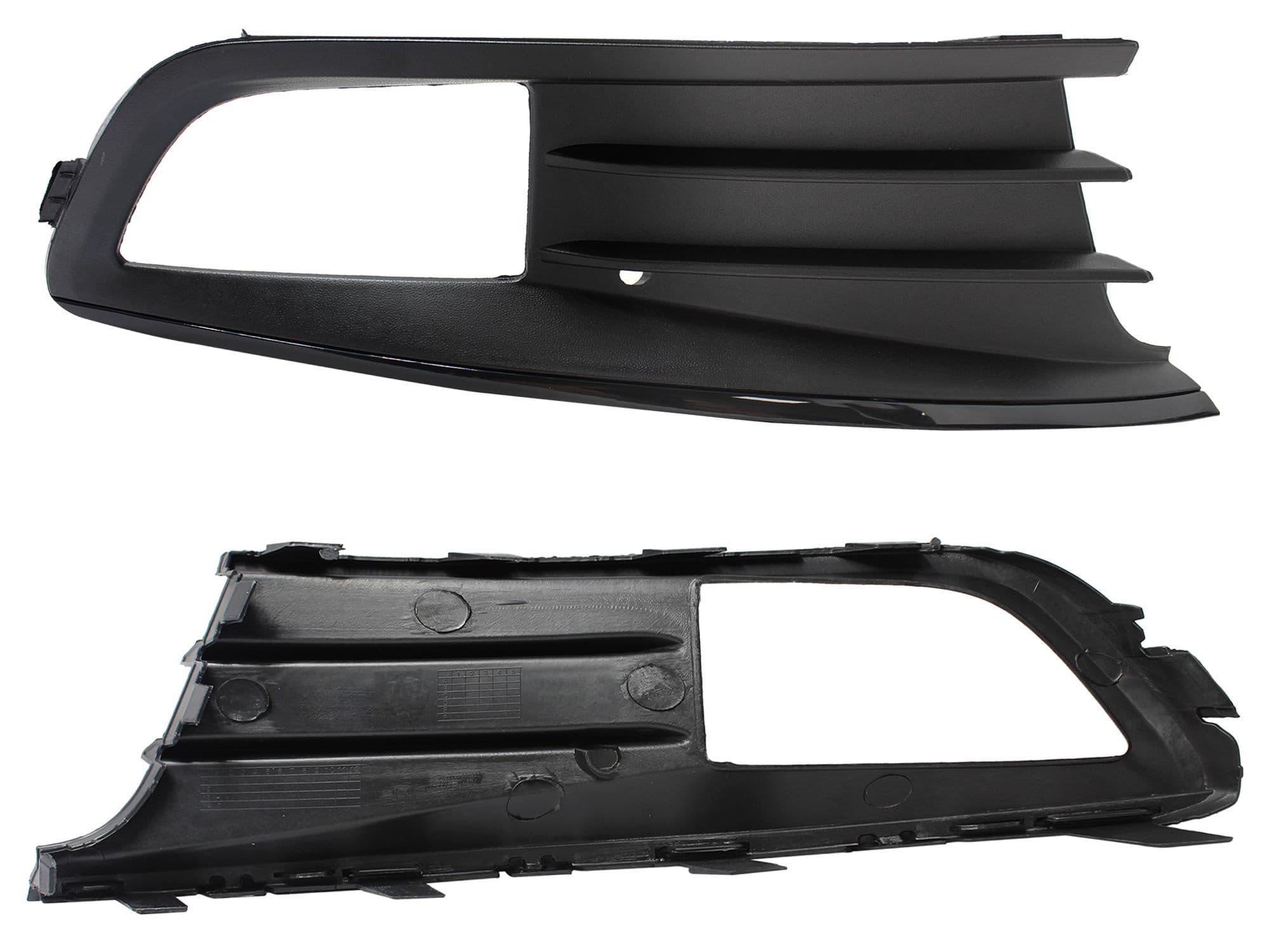 Rejilla Derecha Volkswagen GOL 4 y 5 Puertas 2013-2016 Con Hoyo Para Faro Con Filo Negro