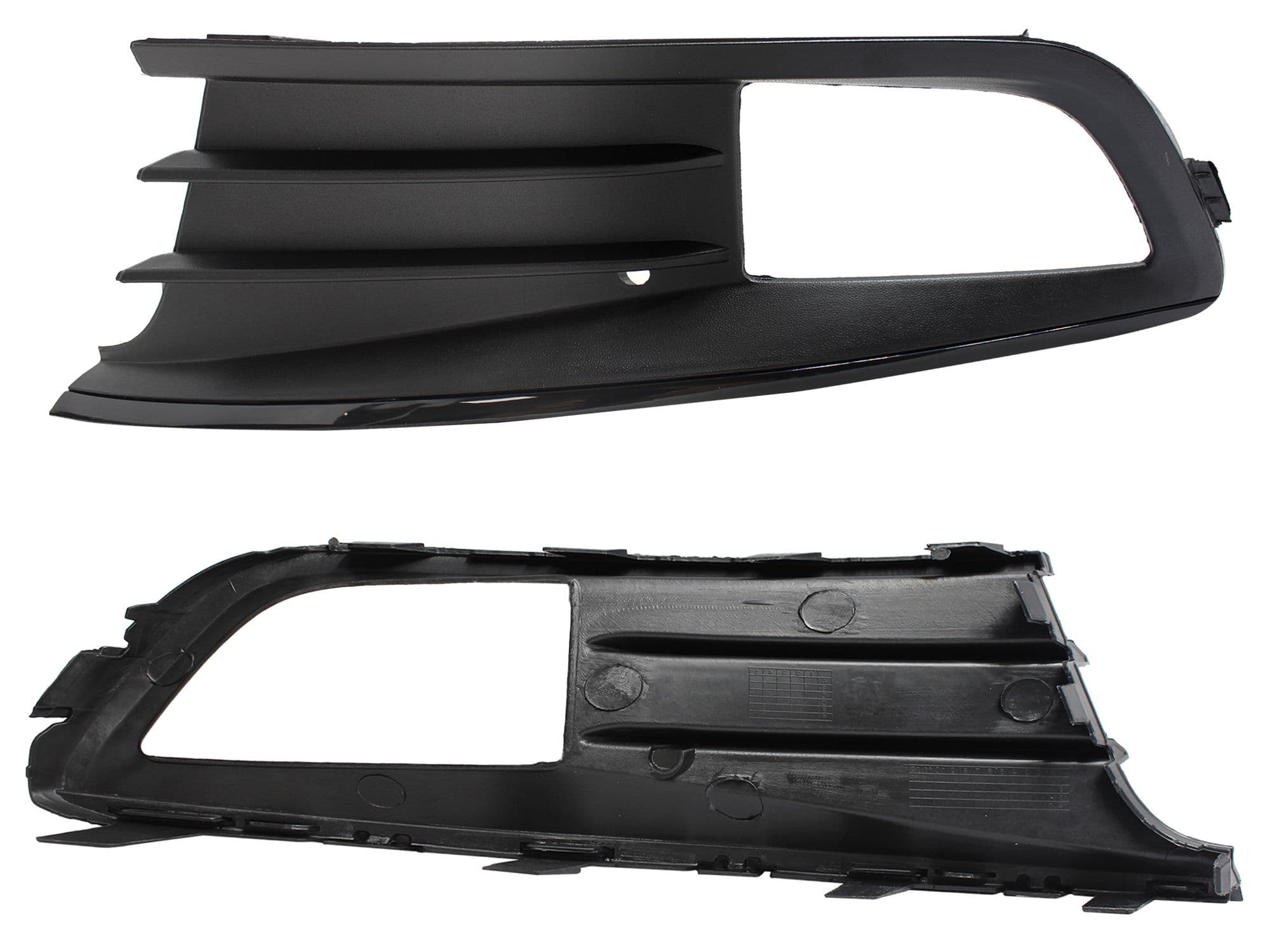 Rejilla Izquierda Volkswagen GOL 4 y 5 Puertas 2013-2016 Con Hoyo Para Faro Con Filo Negro
