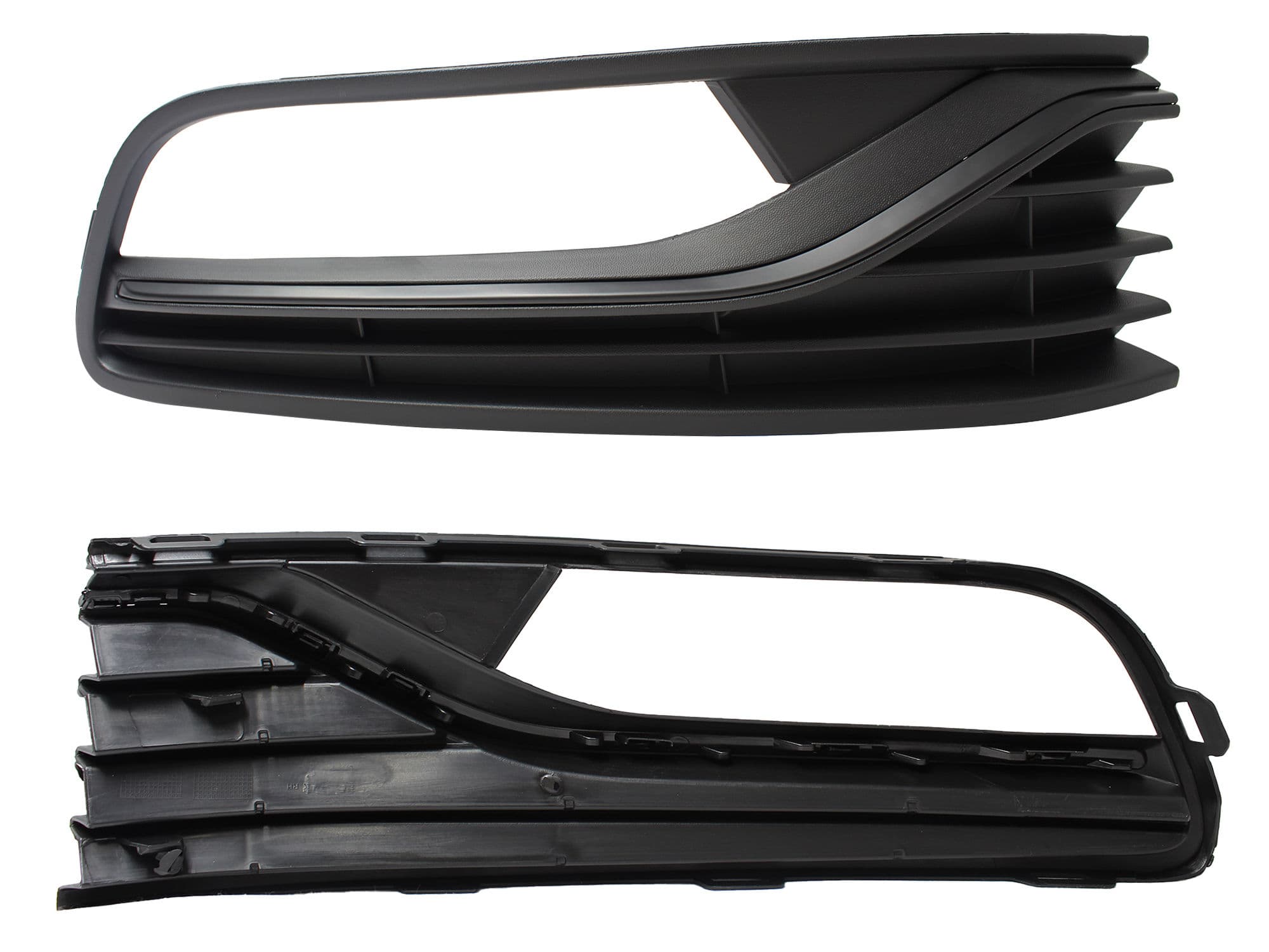 Rejilla Derecha Volkswagen POLO 2015-2019 Con Hoyo Para Faro Con Filo Negro