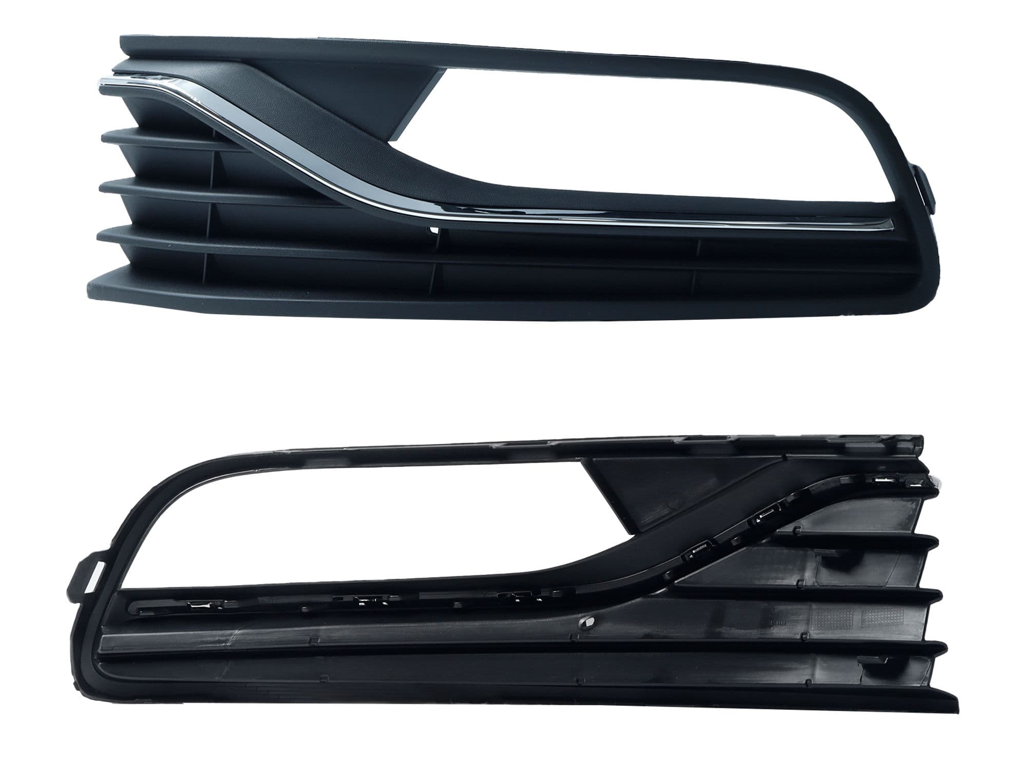 Rejilla Izquierda Volkswagen POLO 2015-2019 Con Hoyo Para Faro Con Filo Cromado