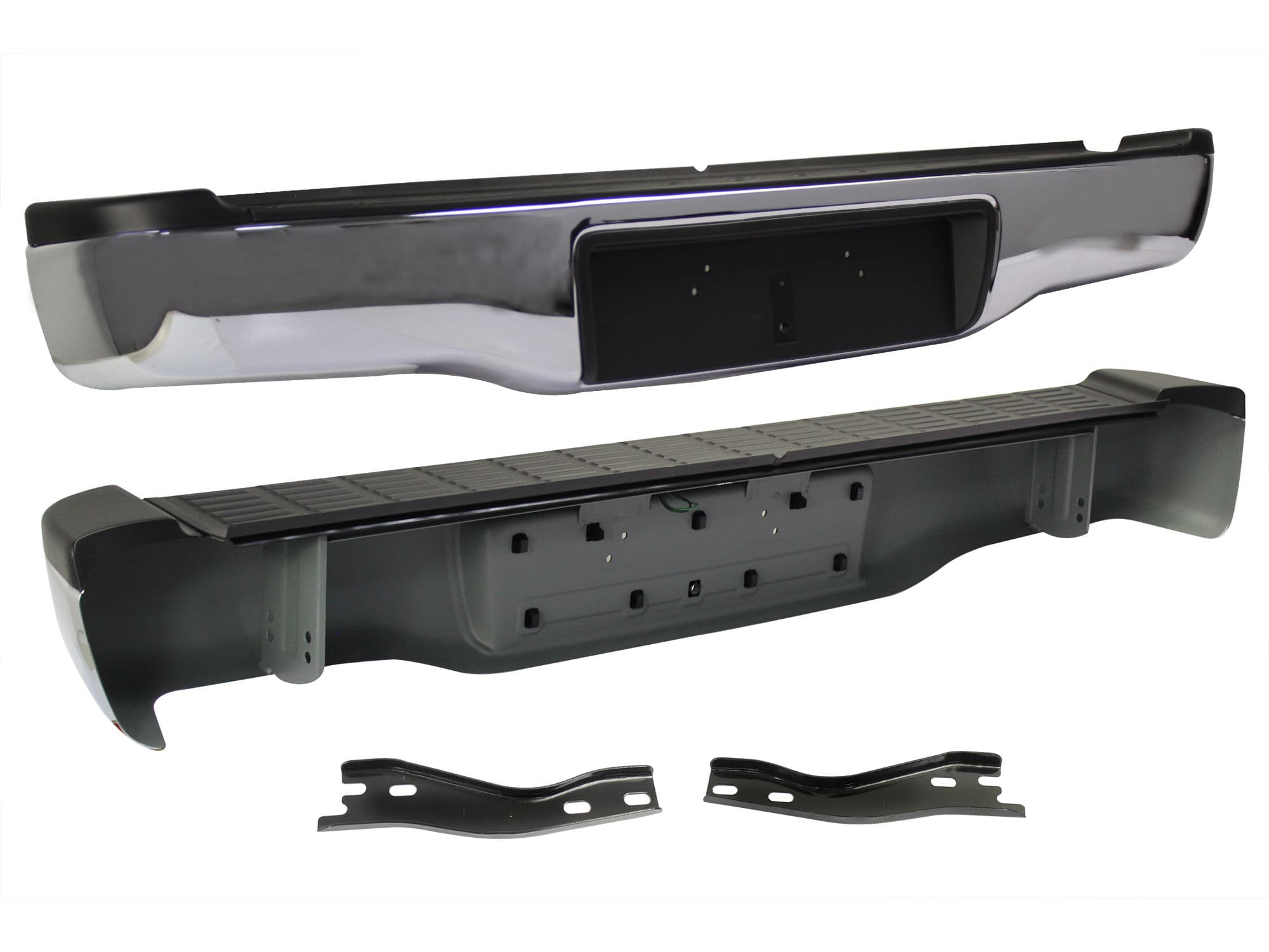 Defensa Trasera Toyota Hilux 2006-2015 Cromada Con Bracks