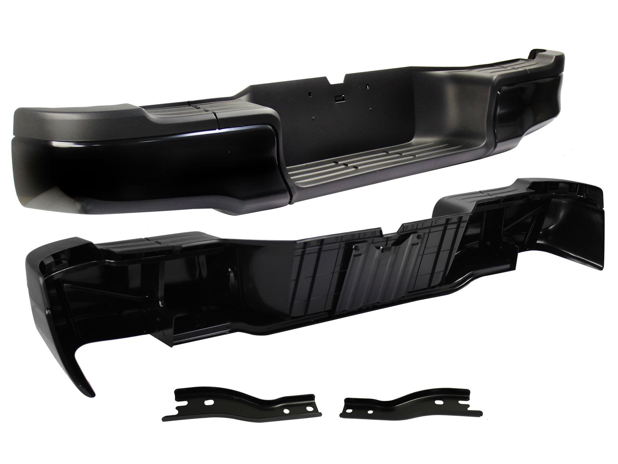 Defensa Trasera Toyota Hilux 2/4wd 2016-2020 Negra Con Bracks