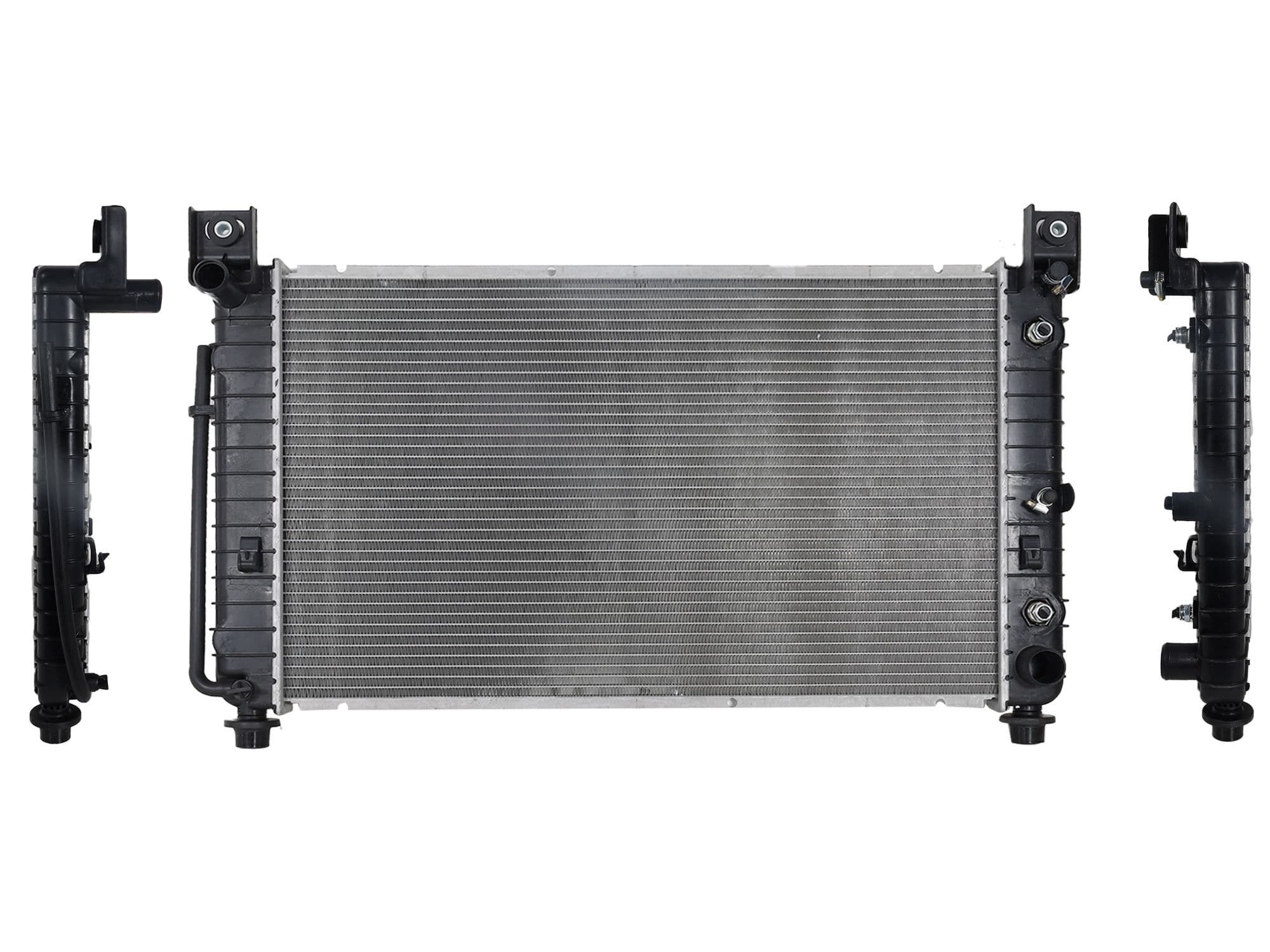 Radiador Chevrolet Silverado 1500/2500/3500 / 4.8L / 5.3L 1999-2013 Con Aire Automático Sin Hoyo Para Enfriador Aceite Soldado