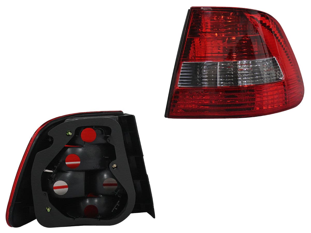 Calavera Derecha Exterior Volkswagen Derby 2001-2009 Sin Arnés Rojo Blanco