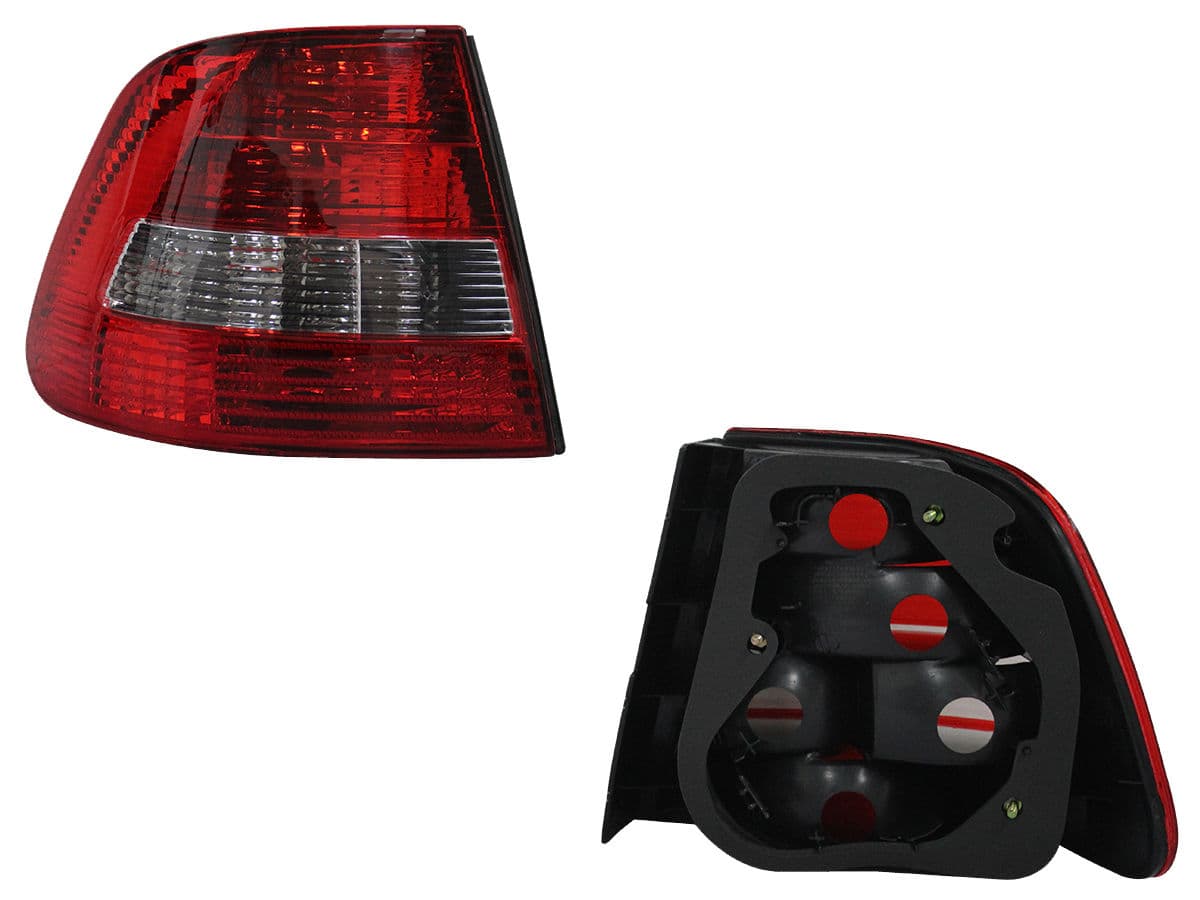 Calavera Izquierda Exterior Volkswagen Derby 2001-2009 Sin Arnés Rojo Blanco
