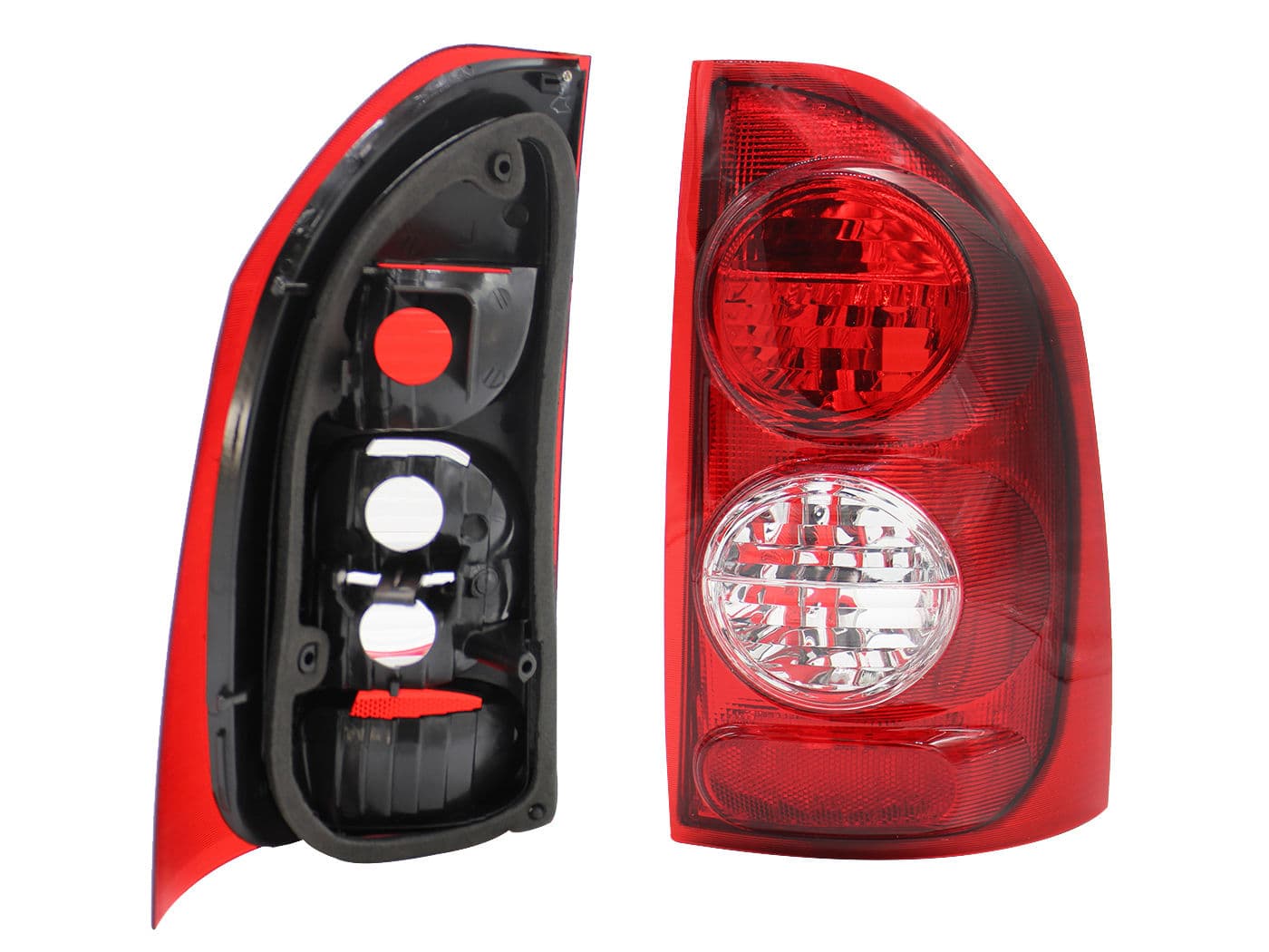 Calavera Derecha Chevrolet Tornado 2004-2011 Sin Arnés Rojo Blanco