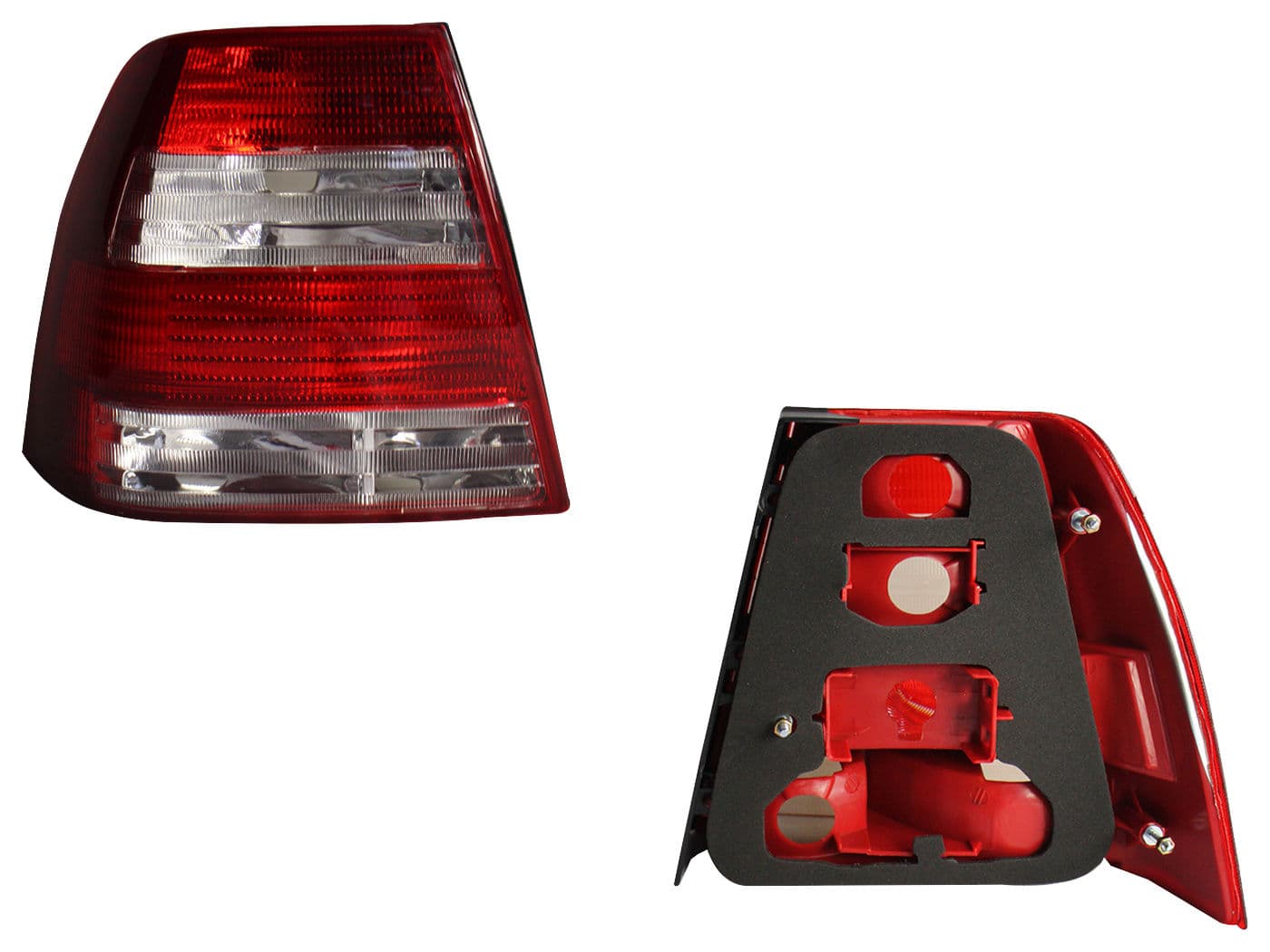 Calavera Izquierda Volkswagen Jetta A4 2004-2007 Sin Arnés Rojo Blanco