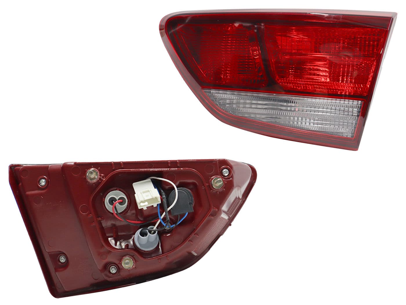 Calavera Derecha Interior KIA RIO 4 Puertas 2018-2023 Con Arnés Rojo Blanco
