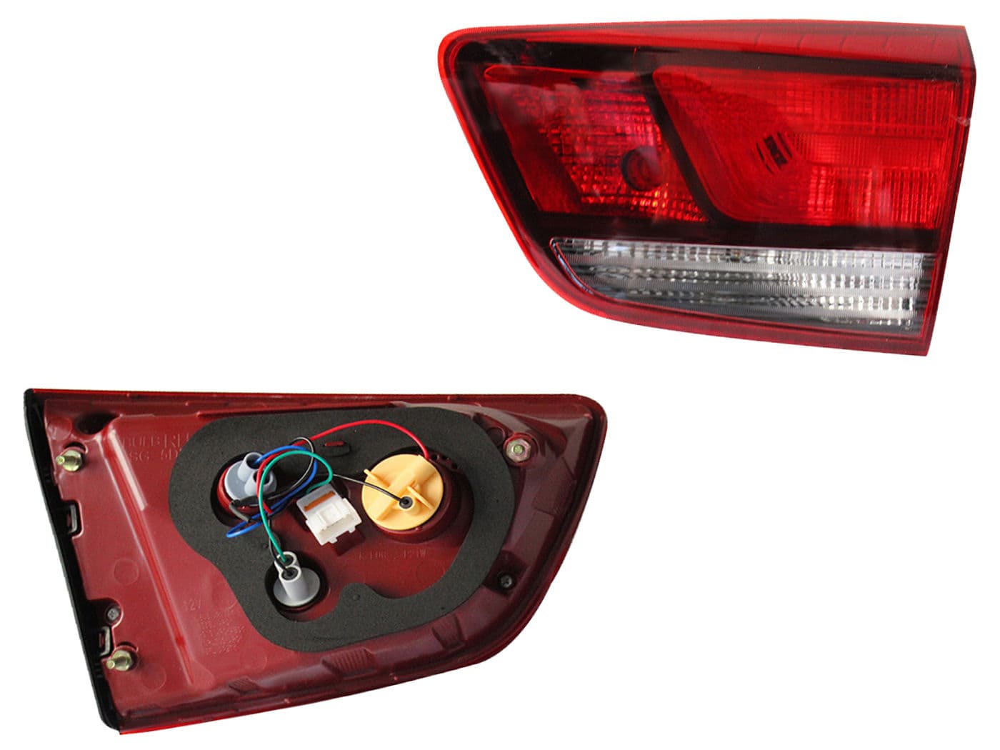 Calavera Derecha Interior KIA RIO 5 Puertas 2018-2023 Con Arnés Rojo Blanco