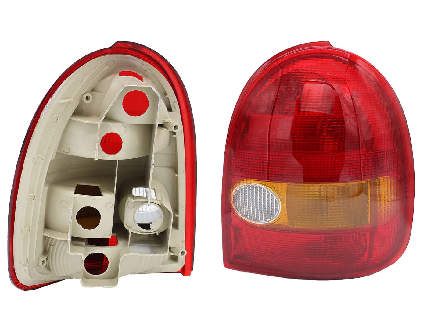 Calavera Derecha Chevrolet Chevy C-1 3 Puertas 1994-2000 Sin Arnés Rojo Blanco Ámbar