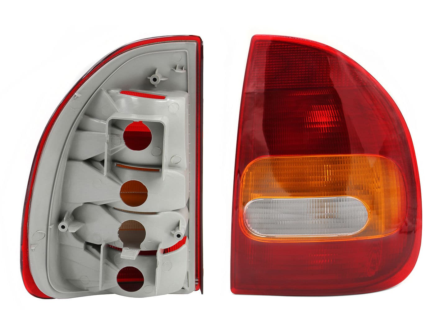 Calavera Derecha Chevrolet Chevy C-1 4 Puertas 1994-2000 Sin Arnés Rojo Blanco Ámbar