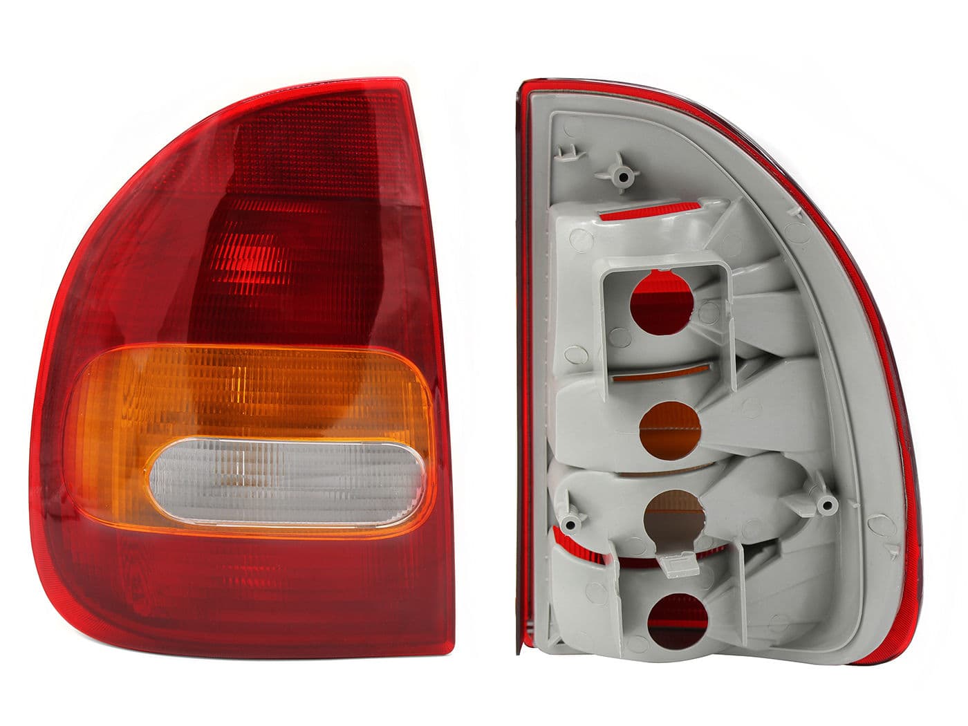 Calavera Izquierda Chevrolet Chevy C-1 4 Puertas 1994-2000 Sin Arnés Rojo Blanco Ámbar