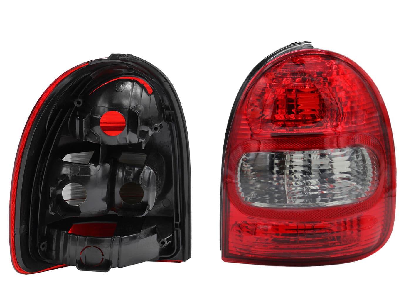 Calavera Derecha Chevrolet Chevy C-1 3 Puertas 2001-2003 Sin Arnés Rojo Blanco