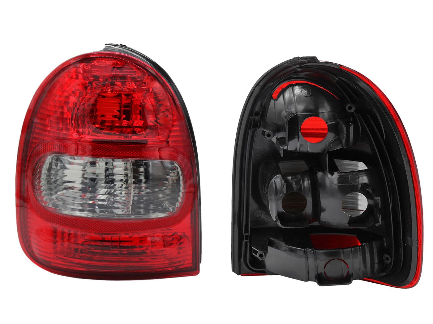 Calavera Izquierda Chevrolet Chevy C-1 3 Puertas 2001-2003 Sin Arnés Rojo Blanco