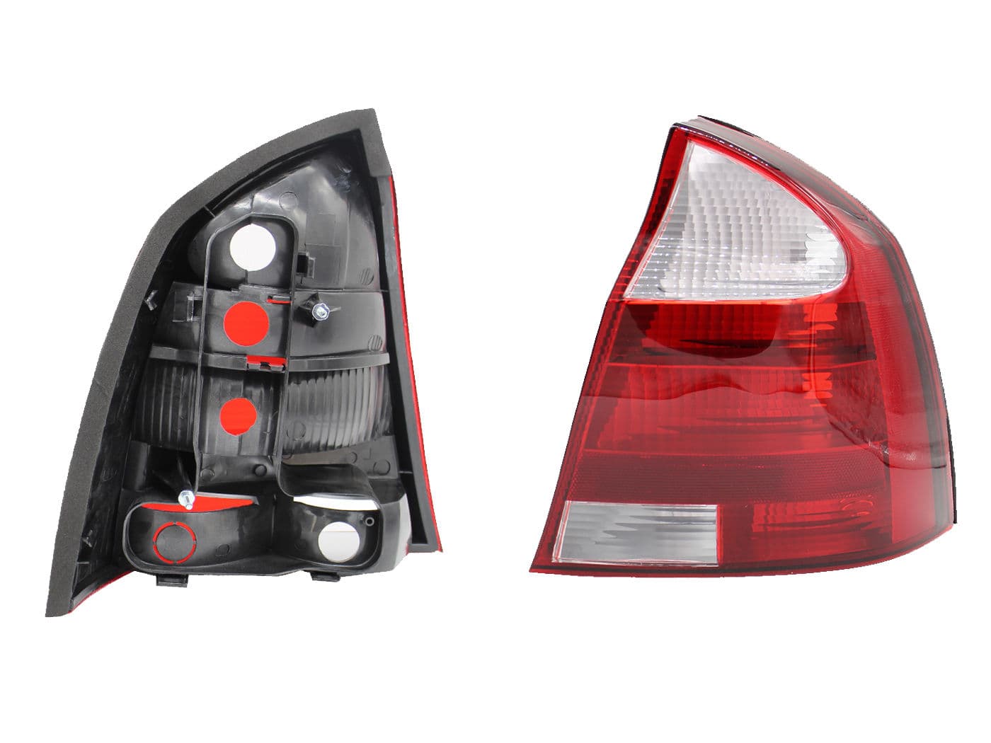 Calavera Derecha Chevrolet Corsa 4 Puertas 2003-2008 Sin Arnés Rojo Blanco
