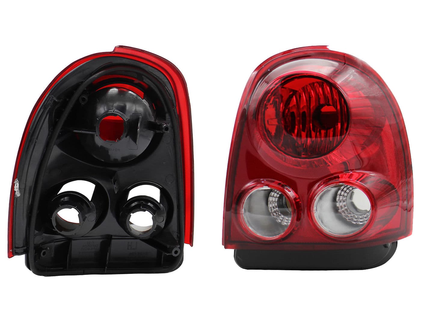 Calavera Derecha Chevrolet Chevy C-2 3 Puertas 2004-2008 Sin Arnés Rojo Blanco