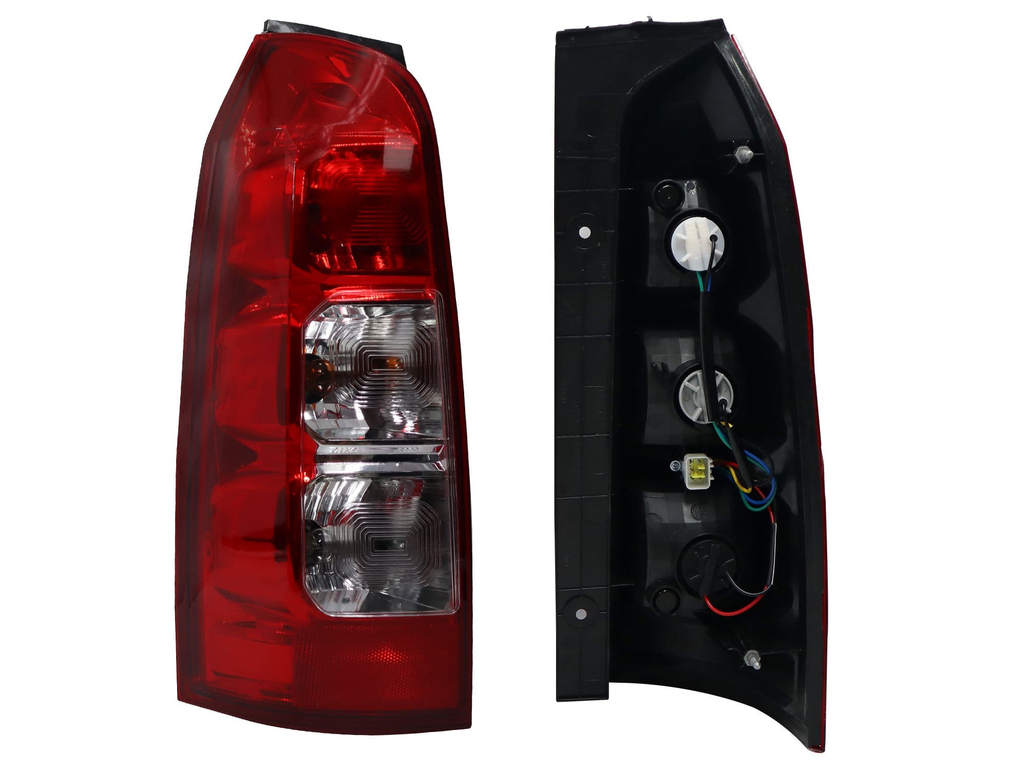 Calavera Izquierda Chevrolet Tornado VAN 2021-2025 Con Arnés Clara Rojo Blanco