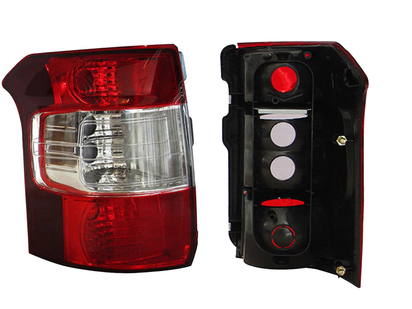 Calavera Izquierda Chevrolet Tornado 2012-2020 Sin Arnés Clara Rojo Blanco