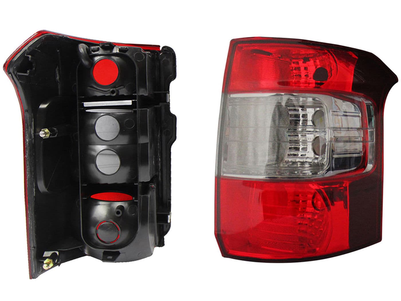 Calavera Derecha Chevrolet Tornado 2012-2020 Sin Arnés Oscura Ahumado Rojo